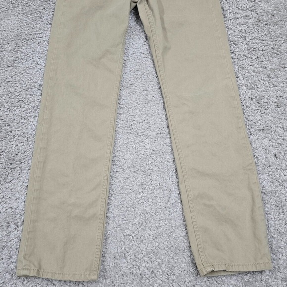 Levis 514 Pants Mens 28x32 Beige Regular Straight Low Rise Twill Office - Picture 2 of 13